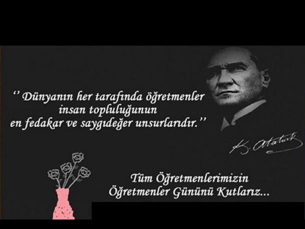 ÖĞRETMENLER GÜNÜNÜ KUTLARIZ