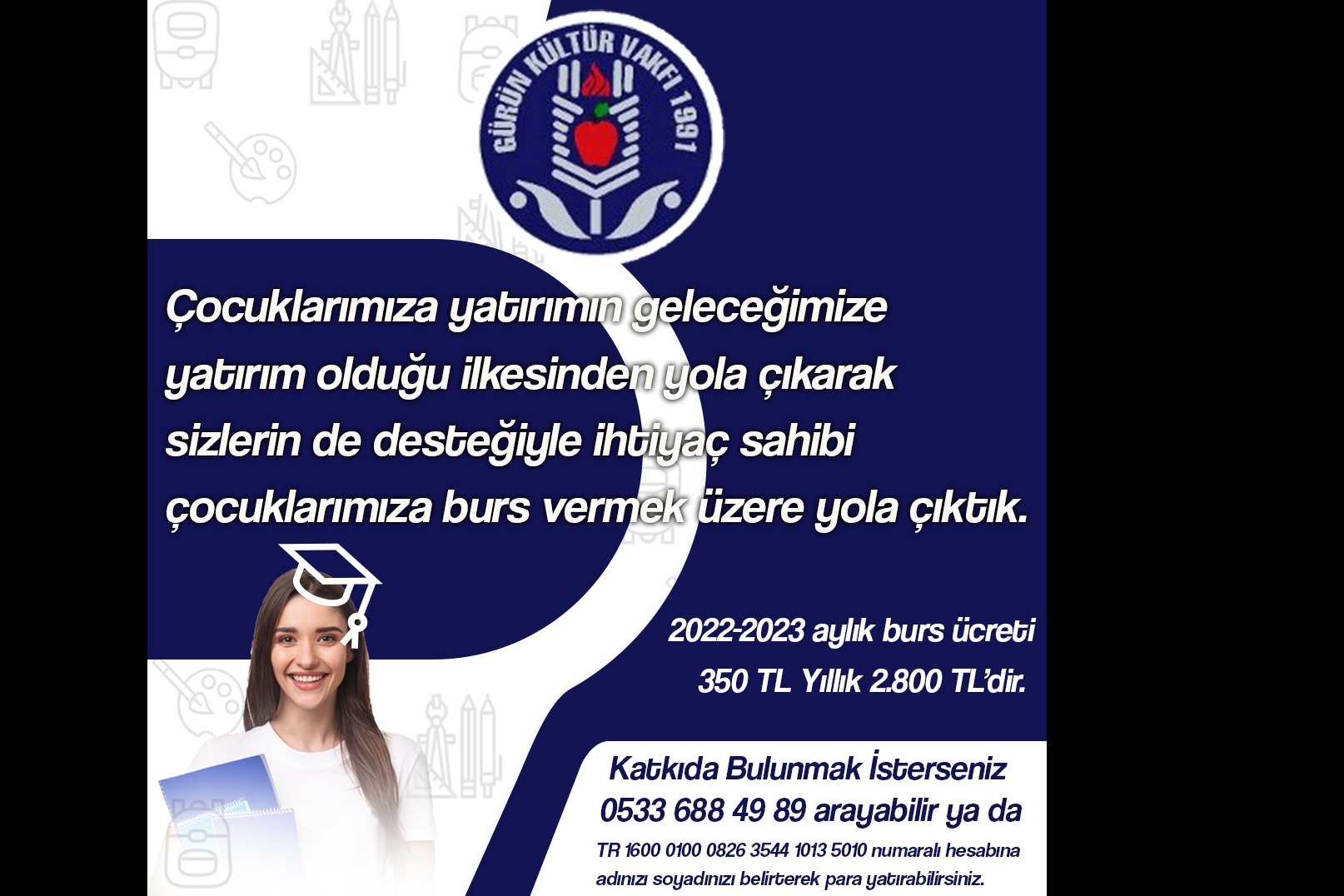 ihtiyaç sahibi çocuklarımıza burs vermek üzere yola çıktık.