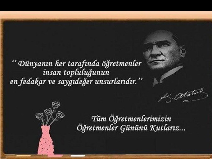 TÜM ÖĞRETMENLERİMİZİN ÖĞRETMENLER GÜNÜNÜ KUTLARIZ