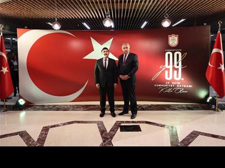 VAKIF BAŞKANIMIZ SELAMİ KOCA CUMHURİYET RESEPSİYONU NA KATILDI