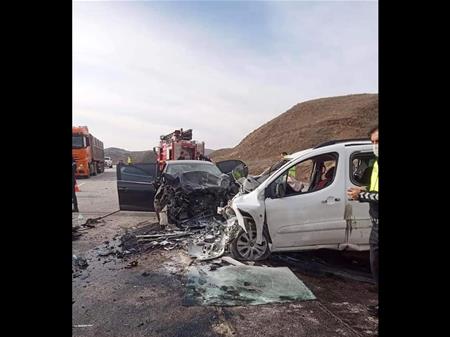 İMRANLI BELEDİYE BAŞKANI TRAFİK KAZASI GEÇİRDİ