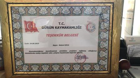GÜRÜN KAYMAKAMIMIZ SN.HALİL YAZICI'YA VEDA