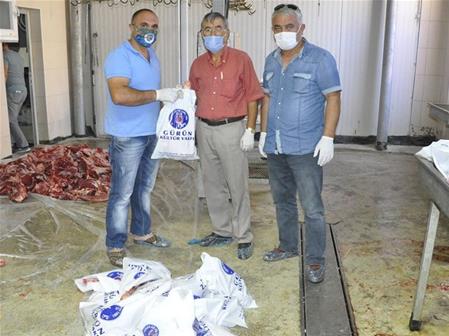 KURBANLARIMIZ GÜRÜN DE KESİLEREK  DAĞITILMIŞTIR